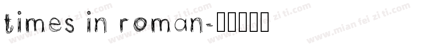 times in roman字体转换